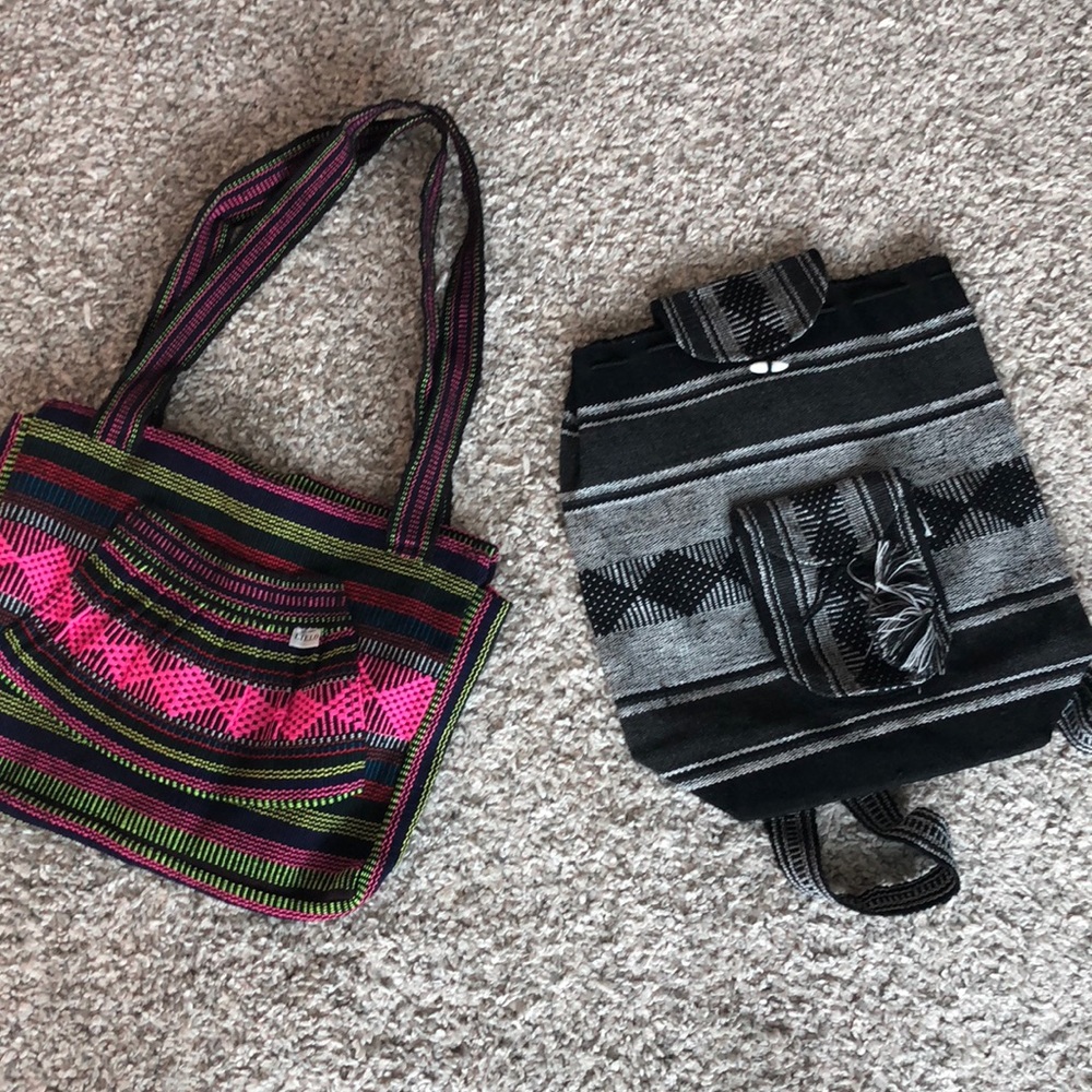 Aztec Design Bags (Pair) HIS and HERS
